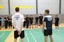 Topspieler Richard Domke und Sven Eric Kastens leiten das Badmintontraining beim VSE- Berufseinstiegstraining. Foto: vse.