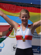 Anne Beenken, hier auf einem Archivbild der WM 2012, und Moritz Reichert repräsentieren das Saarland bei der Ehrung der "Juniorsportler des Jahres" 2013.