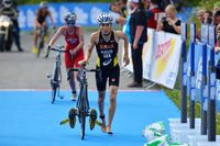 Dritte beim schweren Kitzbühler Triathlon-WM-Rennen, Erste in der Gesamtwertung: Anne Haug.Foto: DTU/ Petko Beier