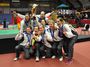 Können nach dem EM-Gewinn auch über die Auszeichnung der Deutschen Sporthilfe jubeln: die deutschen Badminton-Damen um Olga Konon vom OSP Rheinland-Pfalz/Saarland. Foto: dbv/cp.