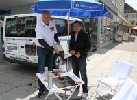 René Spandauw mit Campingbus, Foto: Philipp Semmler