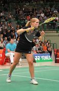 Karin Schnaase wird im Juli dieses Jahres ihre Karriere in der deutschen Badminton-Nationalmannschaft beenden. Foto: dbv/cp.