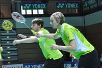 Michael Fuchs (1. BC Bischmisheim) und Birgit Michels (1. BC Beuel) holten den Titel bei der Yonex Dutch International 2013. Foto: dbv/cp.